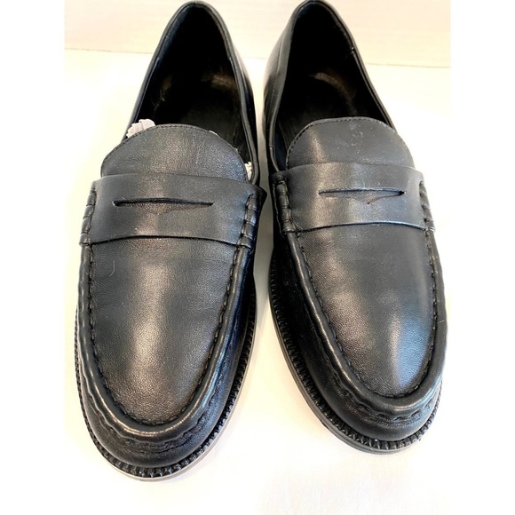 SEED HERITAGE Kendall Leather Penny Loafer in True Black Size 8.5 U.S. / 39 EU - Picture 6 of 15